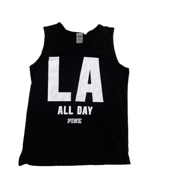 Women’s PINK LA All Day Activewear Black Tank Top Size Medium! - Picture 5 of 5
